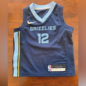 Memphis Grizzlies NBA Blue Authentic Jersey Size 2T